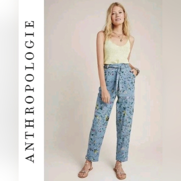 Anthropologie Pants - Anthropologie Victoria Floral Cargo Pants Women’s Bohemian Garden Size 4